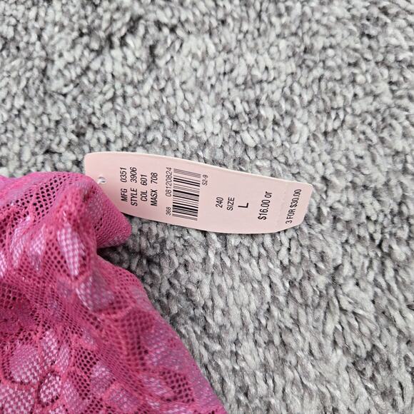 VINTAGE ANGELS SECRET EMBRACE VICTORIAS SECRET LOW RISE HIPHUGGER PANTIES sz L - Picture 2 of 6